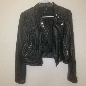 Faux Leather Biker Jacket